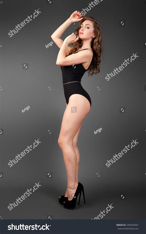 Studio Photo Sexy Woman Black Lingerie Stock Photo 230594491 Shutterstock