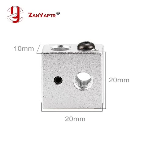 Reprap Makerbot MK MK Aluminium Heater Block For Print Head Hot End Heating Block