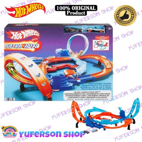 Jual Hot Wheels Hotwheels Ultra Hots Blast Launch Face Off Track Set HXR Shopee Indonesia