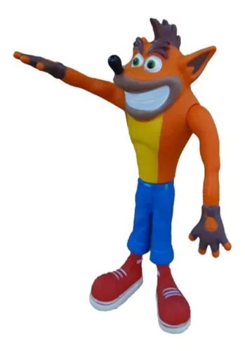 Boneco Crash Bandicoot Cm Action Figure Grande Articulado