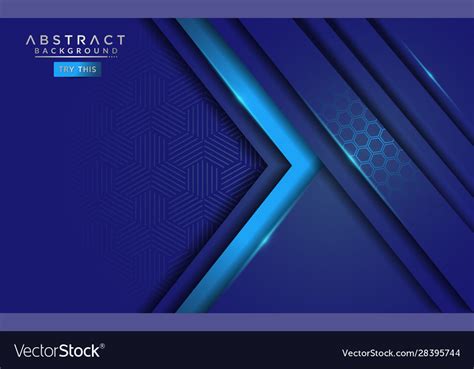 Modern Blue Abstract Background With Futuristic Vector Image