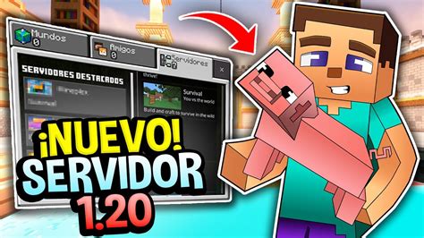 NUEVO Servidor Survival VANILLA Para MINECRAFT PE 1 20 Servidores