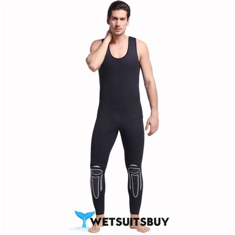 Mens 5mm Neoprene Warm 2pcs Wetsuit Rash Guard Diving Suit Fullsuit