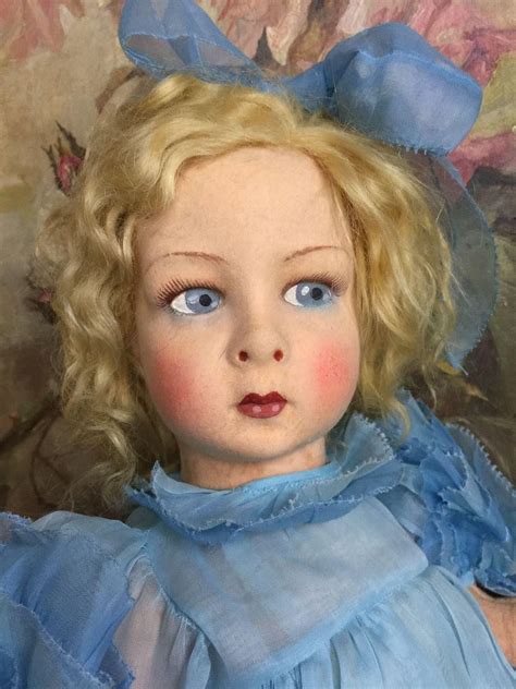 Beautiful Lenci Doll With Original Organdy Dress From 1931 Era With