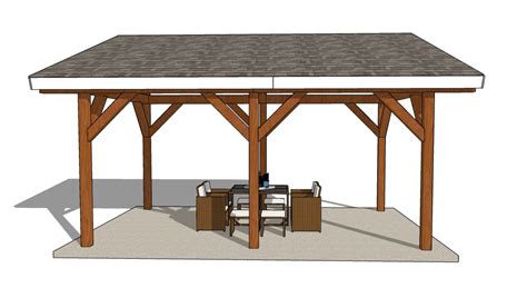 Pavilion Lean To Roof Plans Myoutdoorplans