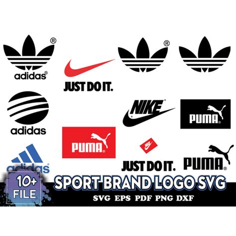 Sport Brand Logo SVG, Nike Logo, Adidas Logo, Puma Logo, Fam | Inspire ...