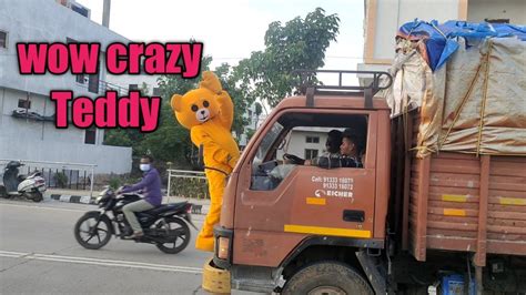 Part1 Teddy Bear Prank On Public😂 Placess Teddy Irritating 😡andcrazy