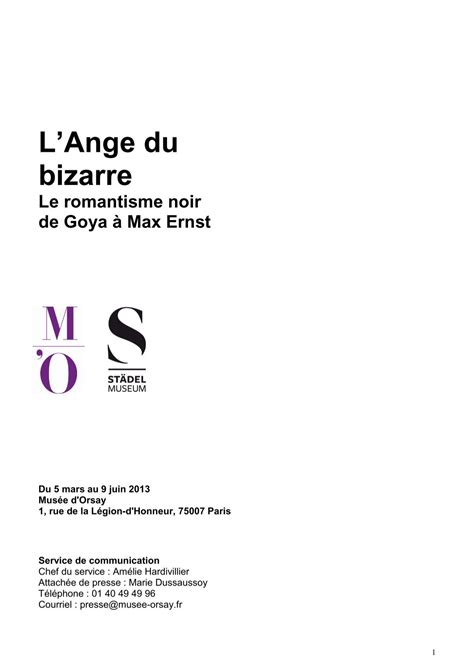 L Ange Du Bizarre Le Romantisme Noir De Goya Max Ernst Cndp