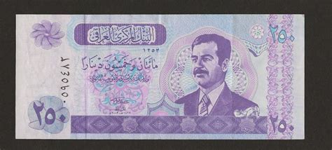 Irak Dinar Dinars Alte Banknote Saddam Hussein Iraq Kaufen Auf