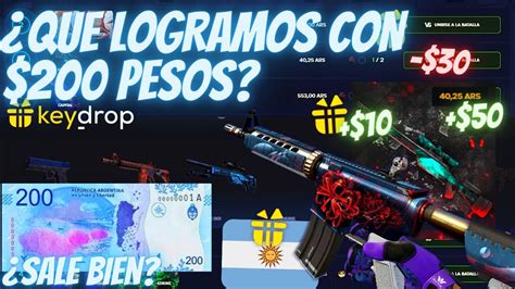 QUE LOGRAMOS Con 200 PESOS ARGENTINOS En KEYDROP ARGENTINO