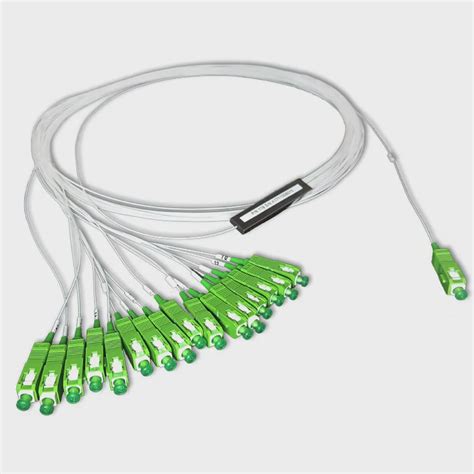 Splitter plc 1x16 divisor passivo fibra óptica conectorizado sc apc