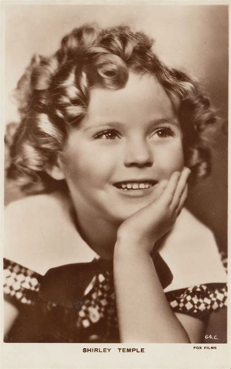 Shirley Temple Vintage Original Sepia 1930s Real Photo Postcard Fox