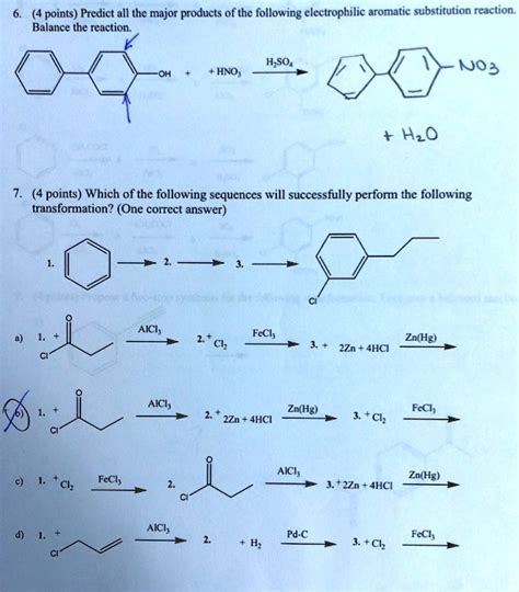 SOLVED Points Predict All The Major Products Of The Following