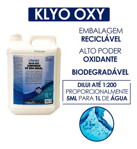 Klyo Oxy Limpador A Base De Peroxido De Hidrogenio Frete grátis