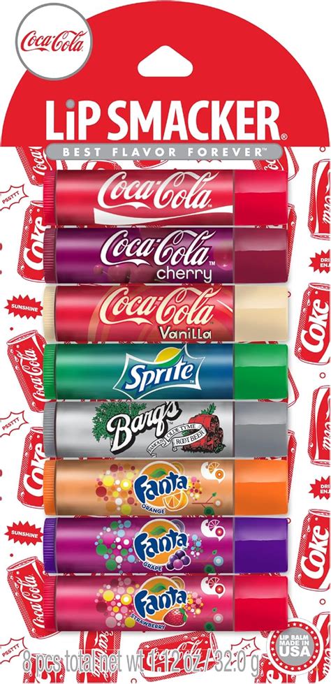 Lip Smacker Coca Cola Flavored Lip Balm 8 Count Flavors Coke Cherry Coke Vanilla Coke