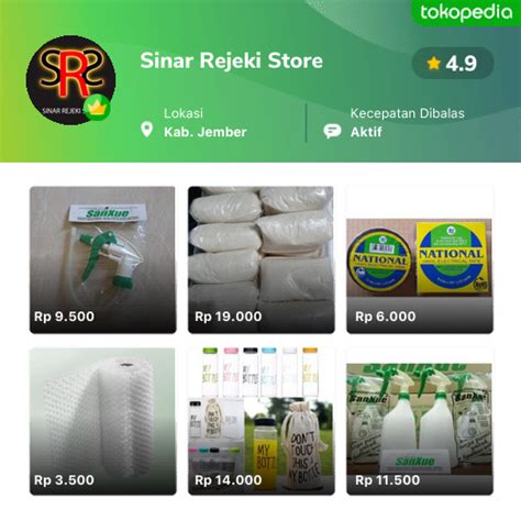 Toko Sinar Rejeki Store Online Produk Lengkap Harga Terbaik Tokopedia