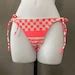OP S S Bikini Print Neon Bright Two Piece Triangle Top Bathing Suit Vintage Womens