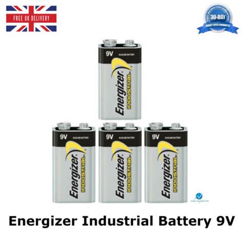 Energizer Industrial 9v Pp3 Alkaline Batteries Lr22 Mn1604 Smoke Alarm New X 4 Ebay