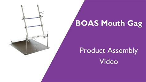 Boas Mouth Gag Product Assembly Video Youtube