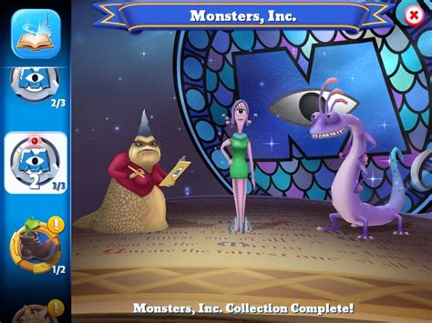 Monster Inc characters in the Disney Magic Kingdom game | Monsters inc ...