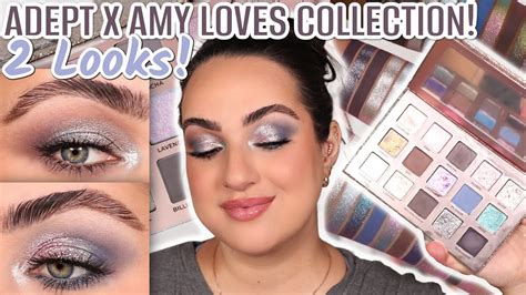 ADEPT COSMETICS X AMY LOVES COLLABORATION PALETTES REVIEW 2 LOOKS