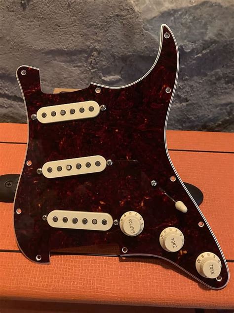 Fender Stratocaster Loaded Pickguard Tortoiseshell Reverb