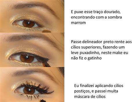 Blog Da Janaina Honjoya Tutorial Maquiagem Dourada