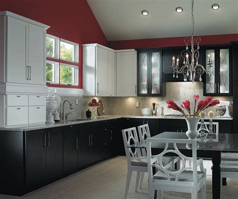 Black and White Kitchen Cabinets - Kemper Cabinetry