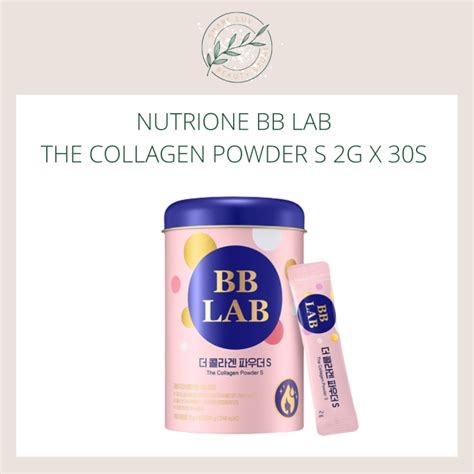 Ready Stock Nutrione Bb Lab The Collagen Powder S G X S Lazada