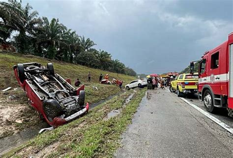 Dua Maut Dua Parah Nahas Enam Kenderaan Di Jalan Kuala Lumpur Ipoh