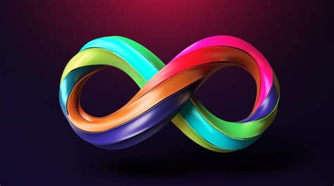 Premium AI Image | abstract colorful logo on dark solid background background