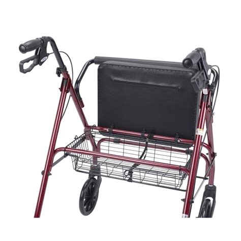 Drive Medical Heavy Duty Bariatric Walker Rollator Wlarge Padded Seat