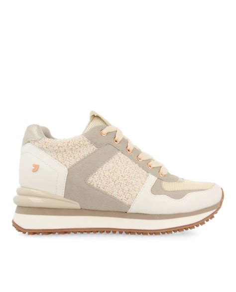 Gioseppo Sneakers monocolor off white con cuña interna para mujer l