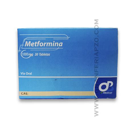 Metformina 1000mg X 30 Tb Ob Medical Gran Feria Pzo