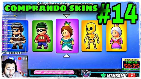 14 COMPRANDO SKINS En STUMBLE GUYS Con MTM SAMU YouTube