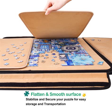 Portable Jigsaw Puzzle Board with Three Removable Boards