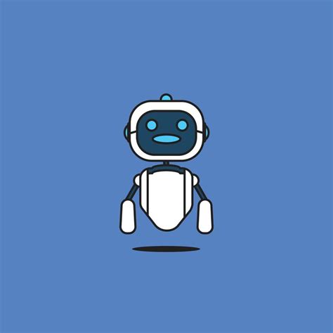 Cute Robot Vector Icon Illustration Techology Robot Icon Concept