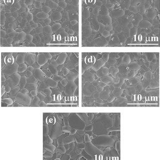 Sem Microphotographs Of The Czmat Ceramics Sintered At For H