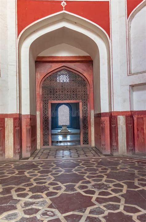 Humayun Tomb Inside View at Morning from Unique Perspective Stock Image ...