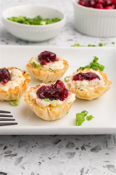 Cranberry Crab Phyllo Cups - Recipe Girl