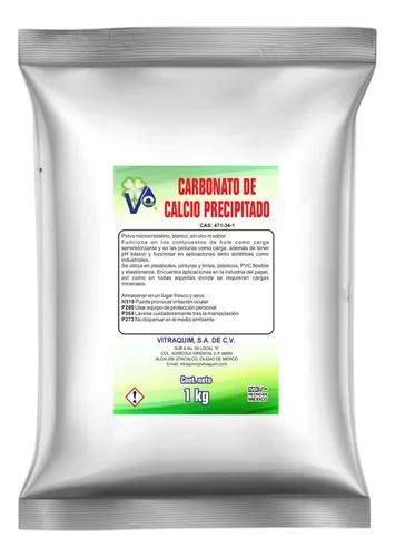 Carbonato De Calcio Precipitado Kg Mercadolibre