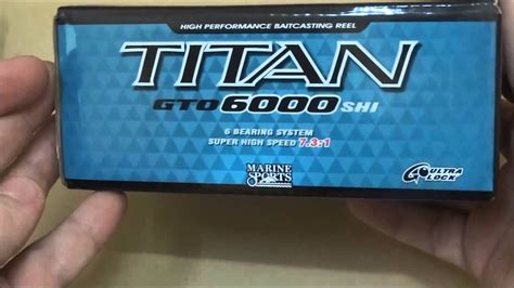 Carretilha Marine Sport Titan Gto 6000 YouTube