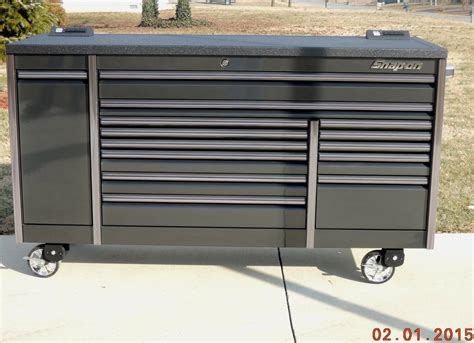 Snap On 84 Gun Metal And Titanium Trim Epiq Tool Box Toolbox And Top We