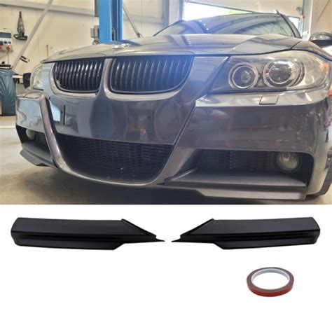 Vorfacelift Satz Flaps Spoiler Splitter Lippe schwarz Matt passend für