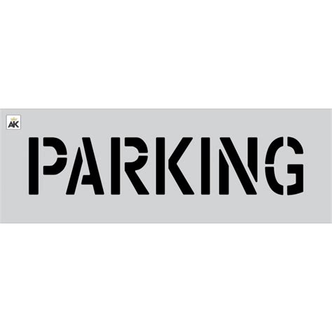 6-inch PARKING Stencil - Reusable Stencil - Asphalt Kingdom