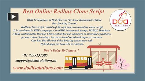 PPT Redbus Readymade Clone System DOD IT SOLUTIONS PowerPoint