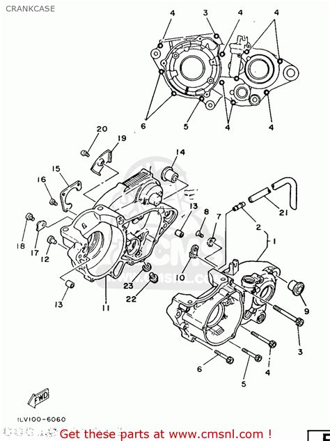 Yamaha Yz490 1987 2hj Europe 272hj 300e2 Crankcase Buy Original