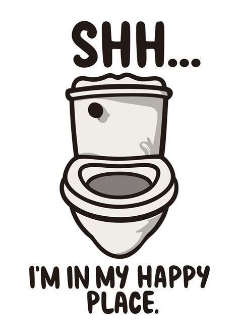 Funny Bathroom Poster Poster Picture Metal Print Paint By Neo