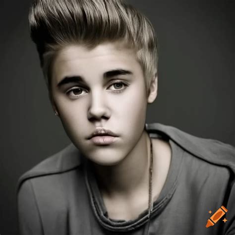 Portrait Of Justin Bieber In 2010 On Craiyon