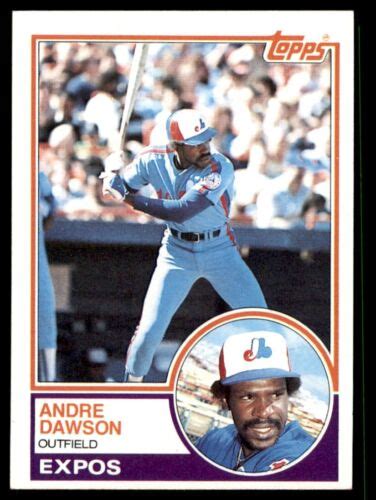 Topps Baseball Andre Dawson E Montreal Expos Ebay